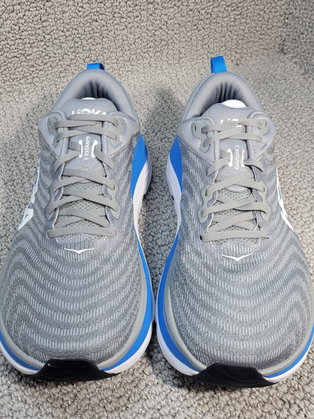 Hoka One One Gaviota 5 Men's Size 9D Limestone Diva Blue Running Shoes 1127929